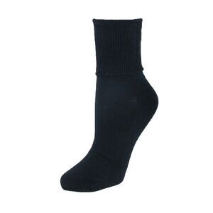 Jefferies Socks Women's Plus Size Cotton Turn Cuff Sock
